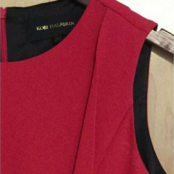 Quinn'Sleeveless Drape Front Sheath  Dress - Picture 6 of 7